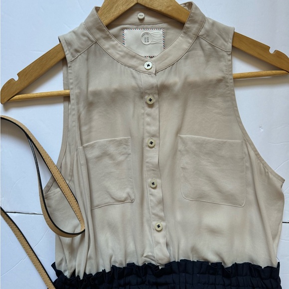 Anthropologie 9-H STCL  Button Up Colorblock Dress ♥️♥️♥️ - Picture 8 of 15